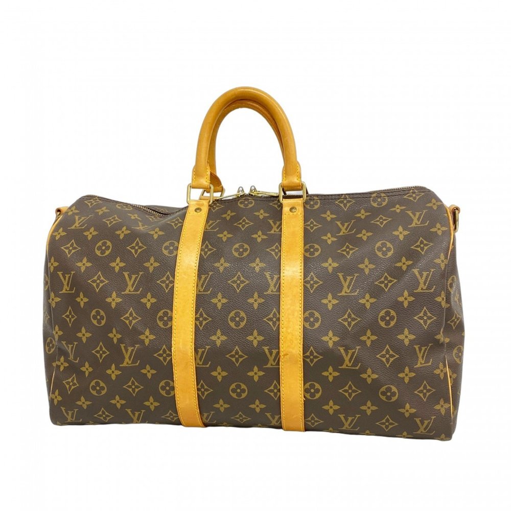 Louis Vuitton Monogram Travel Bag in Brown and Gold